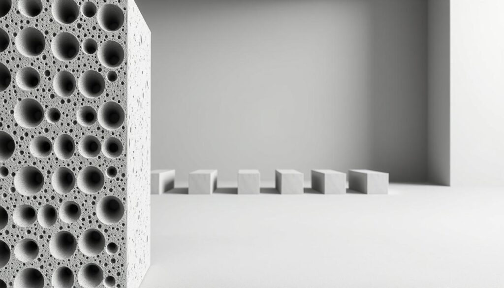 beton komórkowy 12 porowata struktura