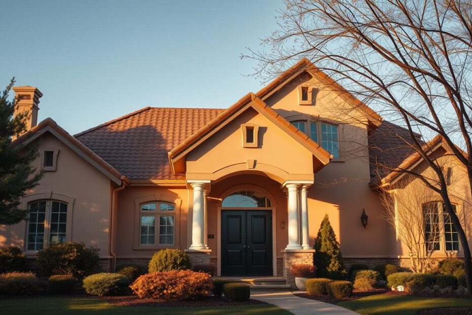 brązowy dach jaka elewacja zdjęcia