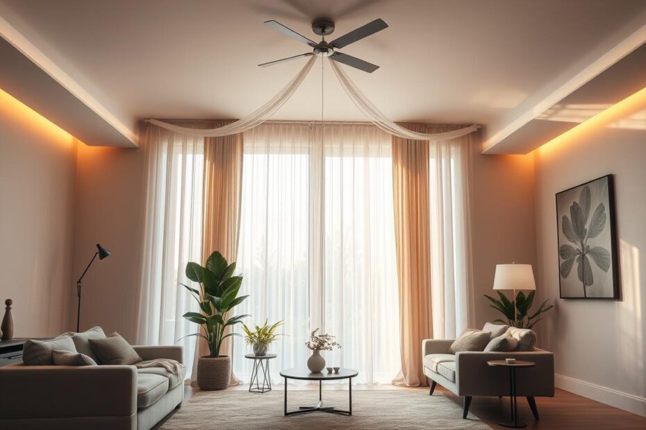 karnisz sufitowy aranżacje