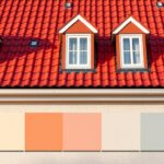 jaki kolor elewacji do czerwonego dachu i białych okien