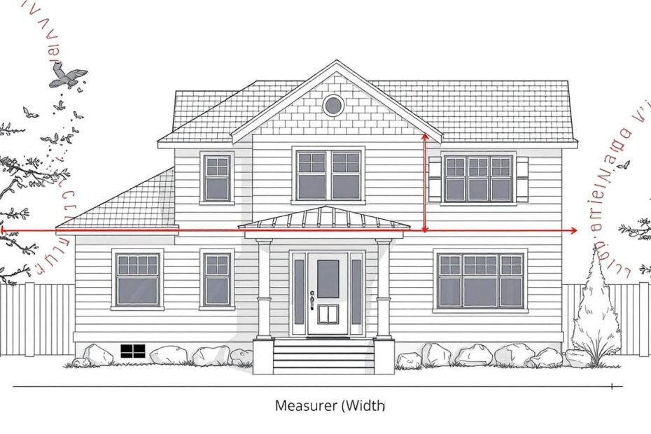 szerokość elewacji frontowej jak mierzyć