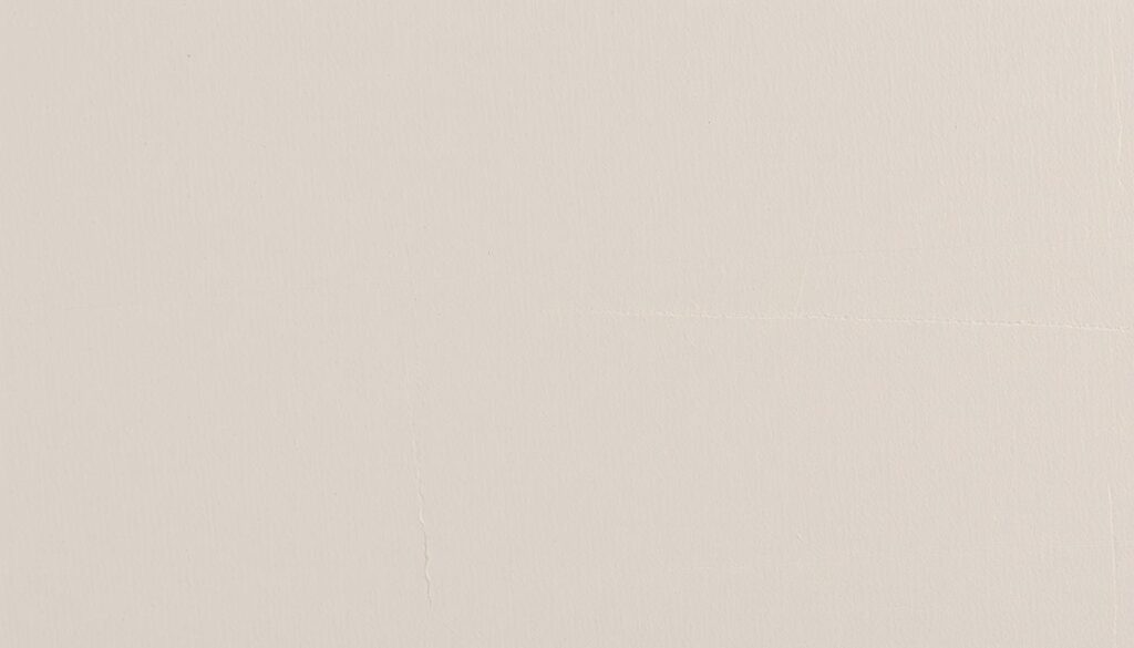 A detailed, high-quality close-up of a freshly-applied coating of primer/undercoat on a wall, capturing the texture, sheen, and subtle variations in application. The primer is a warm, light gray color, applied evenly with a roller. Subtle brush strokes are visible, highlighting the care and attention taken during application. The wall surface is smooth and uniform, with no visible imperfections or flaws. Crisp, clear focus with natural, balanced lighting that accentuates the primer's appearance. A sense of technical precision and the importance of proper surface preparation is conveyed through the image.