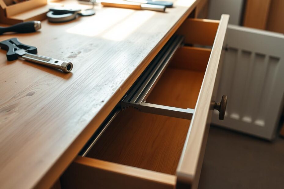 Jak naprawić prowadnice szuflady