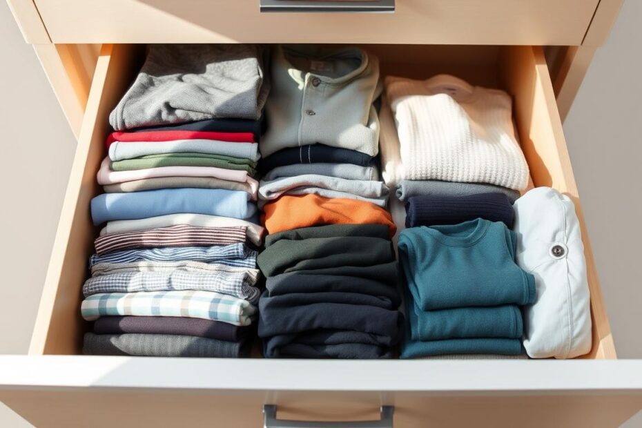 Jak układać ubrania w szufladzie