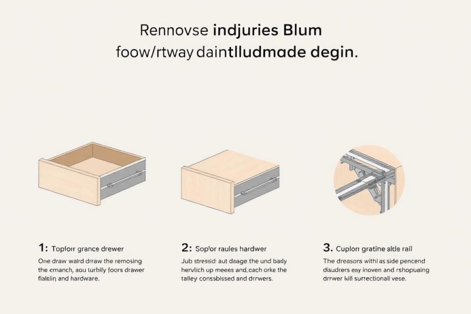 Jak wyjąć szufladę blum