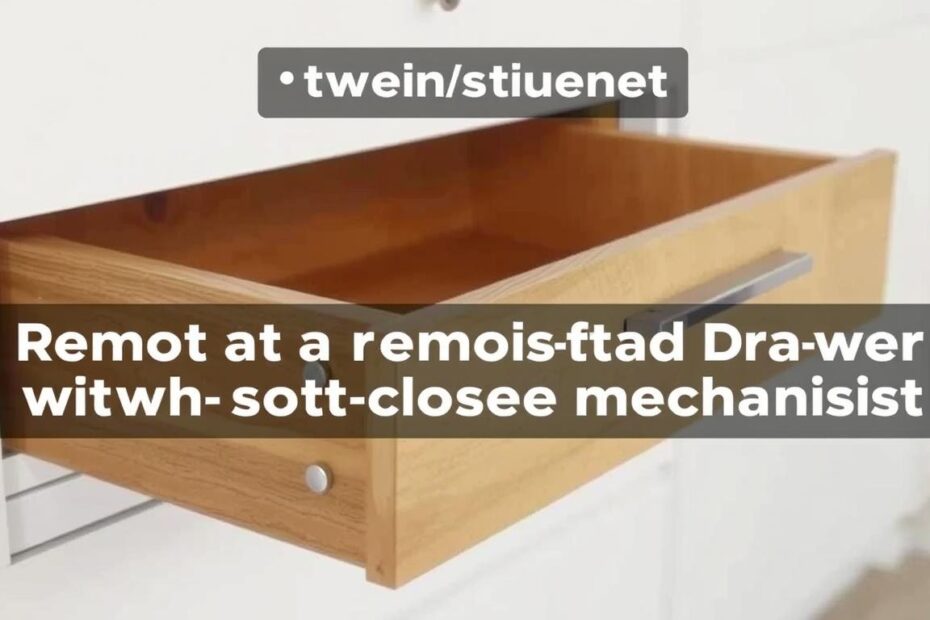 Jak wyjąć szufladę z cichym domykiem