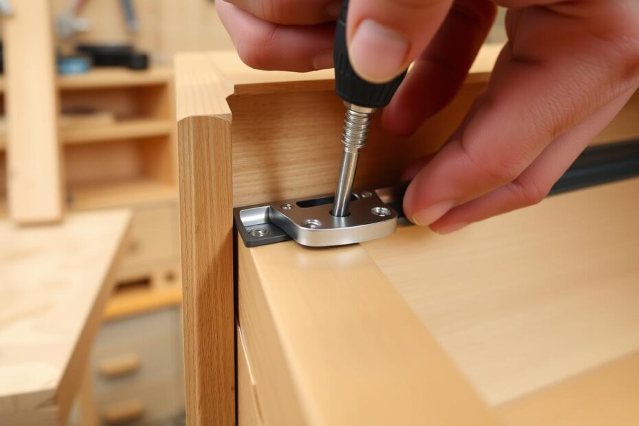 Jak zamontować prowadnicę kulkową do szuflady