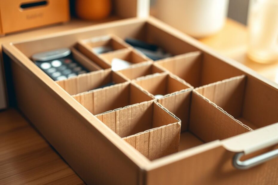Jak zrobić organizer do szuflady z kartonu