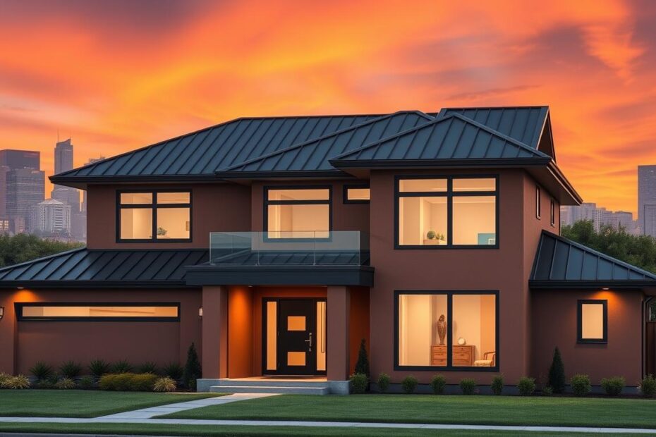 jaki kolor elewacji do antracytowego dachu