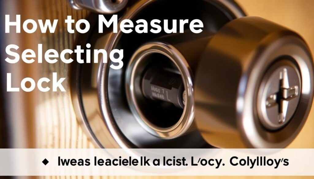 A close-up view of a door lock mechanism, showcasing the different components that make up the lock cylinder. The image should have a crisp, well-lit appearance, captured at a slight angle to provide a clear and detailed perspective. The lock cylinder should be the main focal point, with the surrounding hardware and components visible but slightly out of focus. The lighting should create subtle shadows and highlights, emphasizing the textures and materials of the lock parts. The overall mood should convey a sense of technical precision and attention to detail, suitable for an instructional guide on measuring and selecting the right lock cylinder. A close-up view of a door lock mechanism, showcasing the different components that make up the lock cylinder. The image should have a crisp, well-lit appearance, captured at a slight angle to provide a clear and detailed perspective. The lock cylinder should be the main focal point, with the surrounding hardware and components visible but slightly out of focus. The lighting should create subtle shadows and highlights, emphasizing the textures and materials of the lock parts. The overall mood should convey a sense of technical precision and attention to detail, suitable for an instructional guide on measuring and selecting the right lock cylinder.
