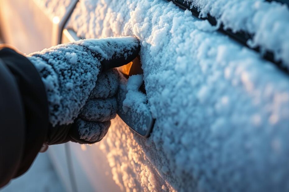 Jak otworzyć zamarznięte drzwi w samochodzie