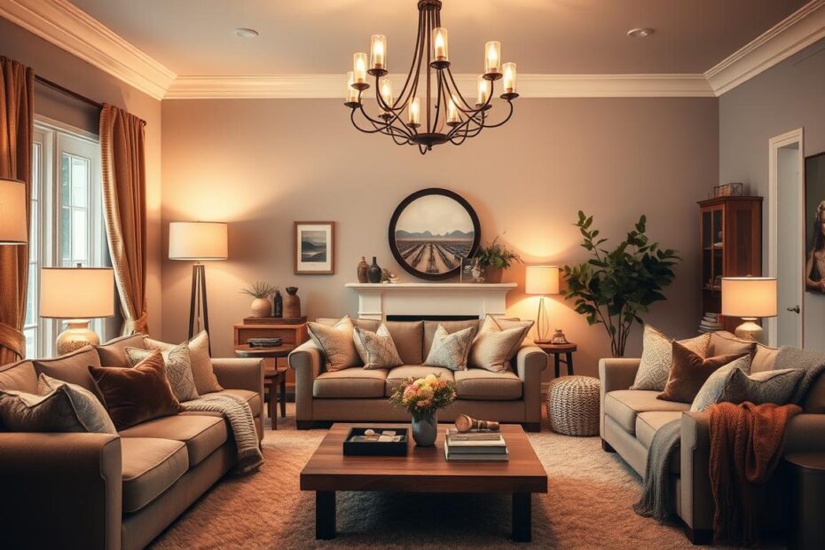 Jak ocieplić szary salon