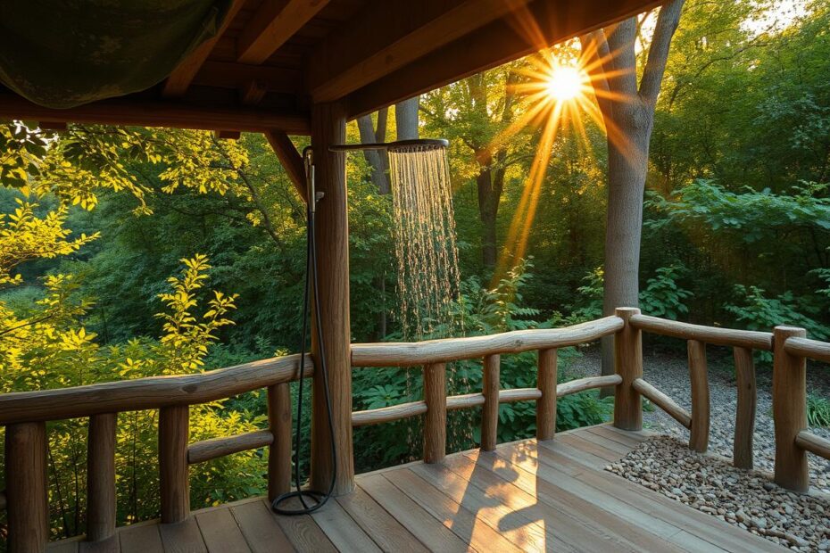Jak zrobić prysznic na działce rekreacyjnej