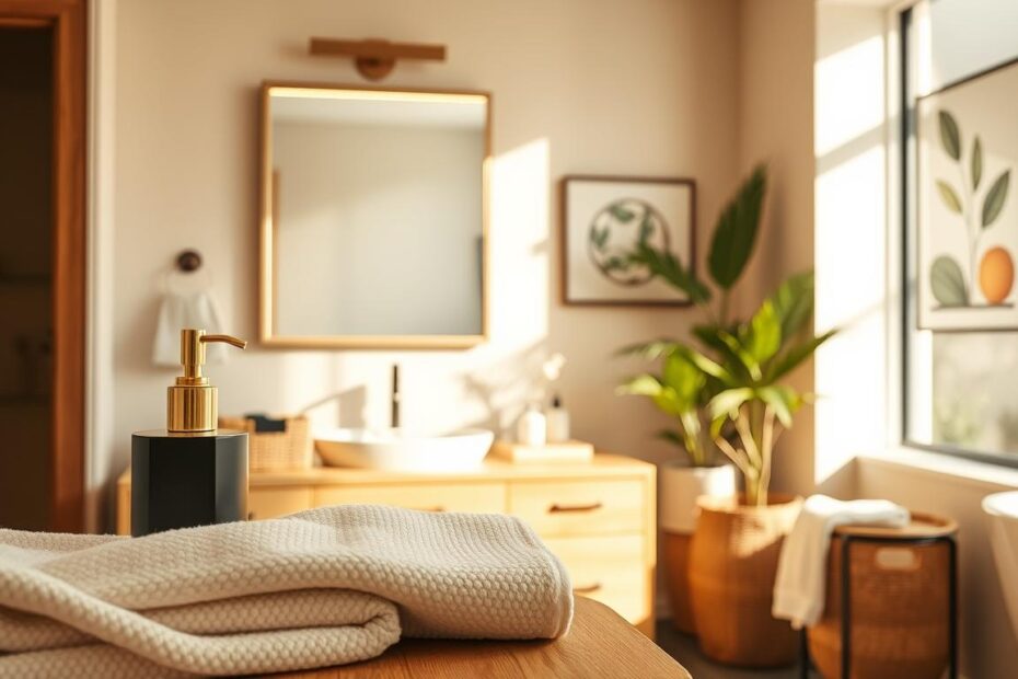 Beżowa łazienka – jakie dodatki