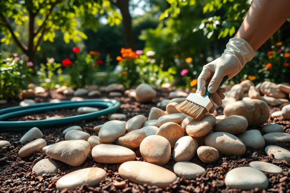 Jak wyczyścić kamyki w ogrodzie
