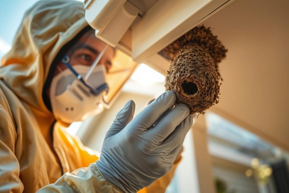 Jak zlikwidować gniazdo os pod dachem