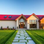 Jaka elewacja do czerwonego dachu