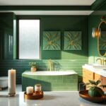Zielona łazienka – jakie dodatki