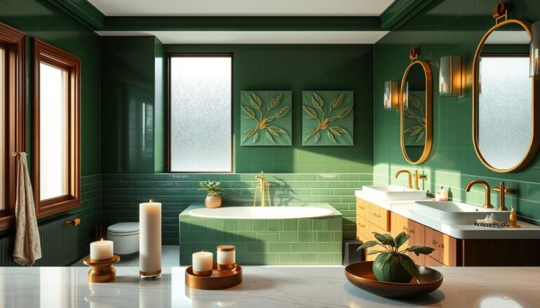 Zielona łazienka – jakie dodatki