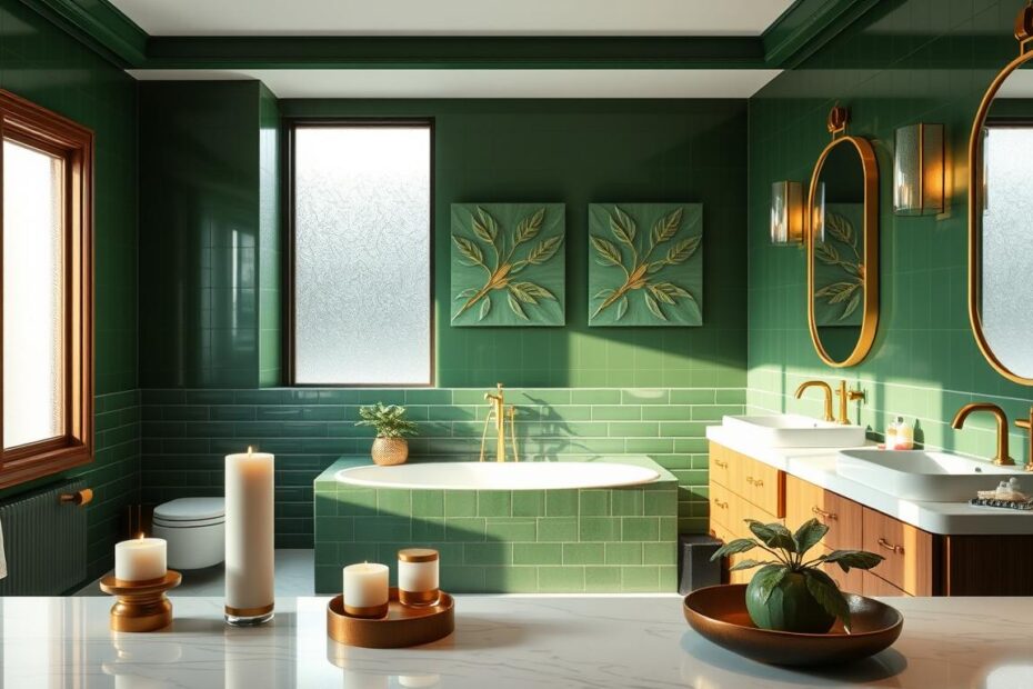 Zielona łazienka – jakie dodatki